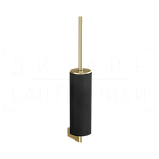 Gessi Origini Ершик для унитаза подвесной, колба Neolite, цвет: black/brushed brass PVD 66420#727