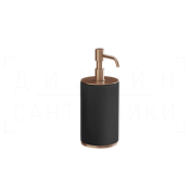Gessi Ventaglio Дозатор для жидкого мыла настольный, колба Neolite, цвет: black/copper brushed PVD 66438#708