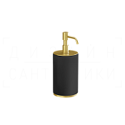 Gessi Ventaglio Дозатор для жидкого мыла настольный, колба Neolite, цвет: black/gold brushed 66438#716