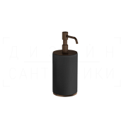 Gessi Ventaglio Дозатор для жидкого мыла настольный, колба Neolite, цвет: black/dark bronze 66438#845