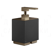 Gessi Inverso/Rettangolo Дозатор для мыла настольный, колба Neolite, цвет: coffee bronze brushed PVD 20838#761