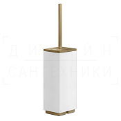 Gessi Inverso/Rettangolo Ершик для унитаза напольный, колба Neolite, цвет: deep bronze brushed PVD 20843#791