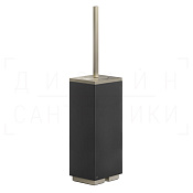 Gessi Inverso/Rettangolo Ершик для унитаза напольн., колба Neolite, цвет: black/finox brushed nickel 20844#149