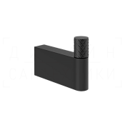 Gessi Habito Intreccio Крючок для полотенец одинарный, подвесной, цвет: matte black 70123#299