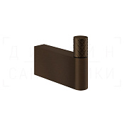 Gessi Habito Intreccio Крючок для полотенец одинарный, подвесной, цвет: dark bronze 70123#845