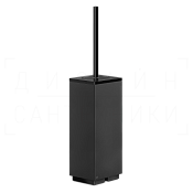 Gessi Inverso/Rettangolo Ершик для унитаза напольный, колба Neolite, цвет: black/black metal PVD 20844#706