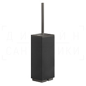 Gessi Inverso/Rettangolo Ершик для унитаза напольный, колба Neolite, цвет: black metal brushed PVD 20844#707