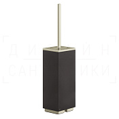 Gessi Inverso/Rettangolo Ершик для унитаза напольный, колба Neolite, цвет: black/nickel PVD 20844#720