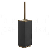 Gessi Inverso/Rettangolo Ершик для унитаза напольный, колба Neolite, цвет: coffee bronze brushed PVD 20844#761