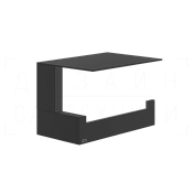 Gessi Inverso/Rettangolo Держатель туалетной бумаги с полочкой, подвесной, цвет: matte black 20849#299