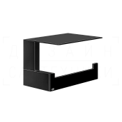 Gessi Inverso/Rettangolo Держатель туалетной бумаги с полочкой, подвесной, цвет: black metal PVD 20849#706