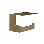Gessi Inverso/Rettangolo Держатель туалетной бумаги с полоч., подвес., цвет: deep bronze brushed PVD 20849#791