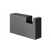 Gessi Inverso/Rettangolo Крючок для полотенец одинарный, подвесной, цвет: black metal PVD 73521#706