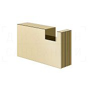 Gessi Inverso/Rettangolo Крючок для полотенец одинарный, подвесной, цвет: brass PVD 73521#710