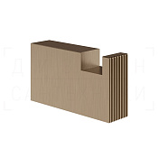 Gessi Inverso/Rettangolo Крючок для полотенец одинарный, подвесной, цвет: coffee bronze brushed PVD 73521#761