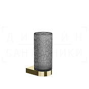 Gessi Incastri Стакан подвесной, полимерный Resin, цвет: light smoke/brass PVD 75407#710