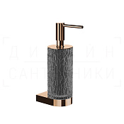 Gessi Incastri Дозатор для жидкого мыла подвесной, колба Resin, цвет: light smoke/copper PVD 75413#030