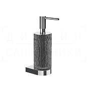 Gessi Incastri Дозатор для жидкого мыла подвесной, полимерная колба Resin, цвет: light smoke/chrome 75413#031