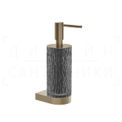 Gessi Incastri Дозатор для жидкого мыла подвес., колба Resin, цвет: light smoke/finox brushed nickel 75413#149