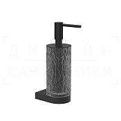 Gessi Incastri Дозатор для жидкого мыла подвесной, колба Resin, цвет: light smoke/matte black 75413#299