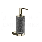 Gessi Incastri Дозатор для жидкого мыла подвесной, колба Resin, цвет: light smoke/nickel PVD 75413#720