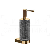 Gessi Incastri Дозатор для жидкого мыла подвесной, колба Resin, цвет: light smoke/warm bronze PVD 75413#735