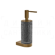 Gessi Incastri Дозатор для жидкого мыла подвесной, колба Resin, цвет: smoke/deep bronze brushed PVD 75413#791