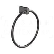 Gessi Inverso/Rettangolo Полотенцедержатель кольцевой d22,3 см, цвет: black metal brushed PVD 20909#707