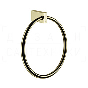 Gessi Inverso/Rettangolo Полотенцедержатель кольцевой d22,3 см, подвесной, цвет: brass PVD 20909#710