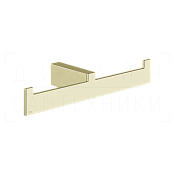 Gessi Inverso/Rettangolo Полотенцедержатель двойной 26,5 см, подвесной, цвет: brass PVD 20915#710