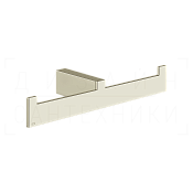 Gessi Inverso/Rettangolo Полотенцедержатель двойной 26,5 см, подвесной, цвет: nickel PVD 20915#720