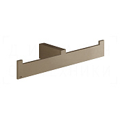 Gessi Inverso/Rettangolo Полотенцедержатель двойной 26,5 см, подвесной, цвет: coffee bronze brushed 20915#761