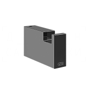 Gessi Rettangolo Accessories Крючок для полотенец одинарный, подвесной, цвет: black metal PVD 20921#706