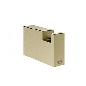 Gessi Rettangolo Accessories Крючок для полотенец одинарный, подвесной, цвет: brushed brass PVD 20921#727