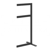 Gessi Inverso/Rettangolo Стойка напольная с двойным полотенцедержателем, цвет: matte black 20939#299