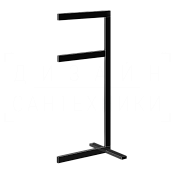 Gessi Inverso/Rettangolo Стойка напольная с двойным полотенцедержателем, цвет: black metal PVD 20939#706