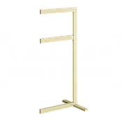 Gessi Inverso/Rettangolo Стойка напольная с двойным полотенцедержателем, цвет: brass PVD 20939#710