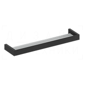 Gessi Inverso/Rettangolo Полка металлическая 61,5 см, подвесная, цвет: matte black 20945#299
