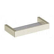 Gessi Inverso/Rettangolo Полочка-решетка металлическая 31,5 см, подвесная, цвет: nickel PVD 20947#720