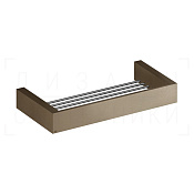 Gessi Inverso/Rettangolo Полочка-решетка металлическая 31,5 см, цвет: coffee bronze brushed PVD 20947#761