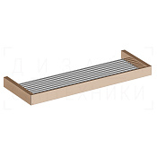 Gessi Inverso/Rettangolo Полочка-решетка металлическая 61,5 см, подвесная, цвет: copper PVD 20950#030