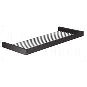 Gessi Inverso/Rettangolo Полочка-решетка металлическая 61,5 см, подвесная, цвет: aged bronze 20950#187