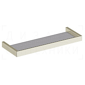 Gessi Inverso/Rettangolo Полочка-решетка металлическая 61,5 см, подвесная, цвет: nickel PVD 20950#720