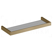 Gessi Inverso/Rettangolo Полочка-решетка металлическая 61,5 см, цвет: deep bronze brushed PVD 20950#791
