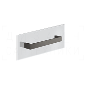 Gessi Inverso/Rettangolo Полотенцедержатель на стекло 31,5 см, цвет: black metal brushed PVD 20961#707