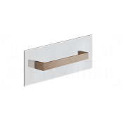 Gessi Inverso/Rettangolo Полотенцедержатель на стекло 31,5 см, подвесной, цвет: copper brushed PVD 20961#708