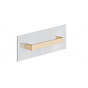 Gessi Inverso/Rettangolo Полотенцедержатель на стекло 31,5 см, подвесной, цвет: warm bronze PVD 20961#735