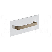 Gessi Inverso/Rettangolo Полотенцедержатель на стекло 31,5 см, цвет: coffee bronze brushed PVD 20961#761