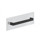 Gessi Inverso/Rettangolo Полотенцедержатель на стекло 46,5 см, подвесной, цвет: matte black 20963#299