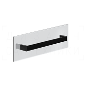 Gessi Inverso/Rettangolo Полотенцедержатель на стекло 46,5 см, подвесной, цвет: black metal PVD 20963#706